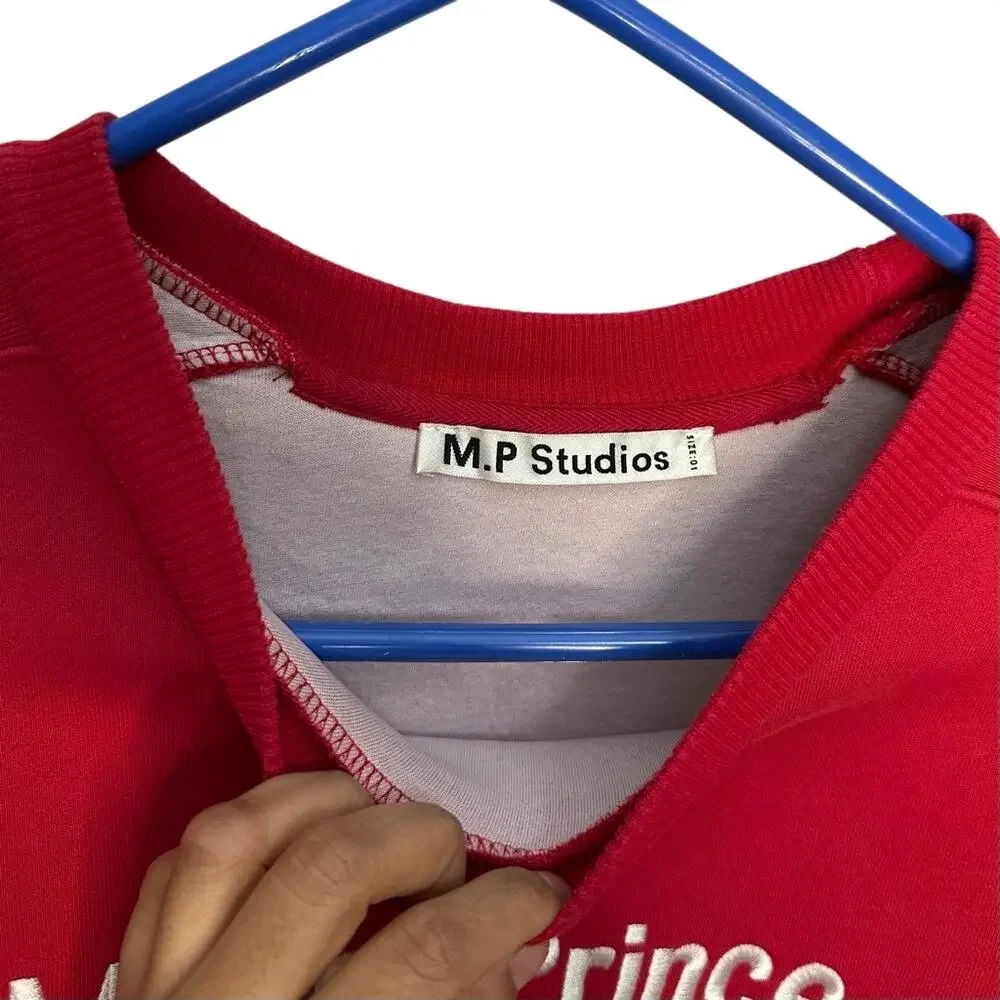 MasonPrince M.P. Studios Crewneck Sweater‎ Luxury Hoodie Sweatshirt Logo Size 1
